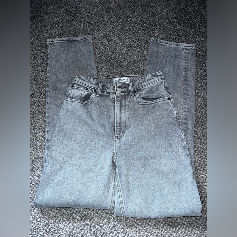 Abercrombie and finch jeans 90s straight leg ultra high rise